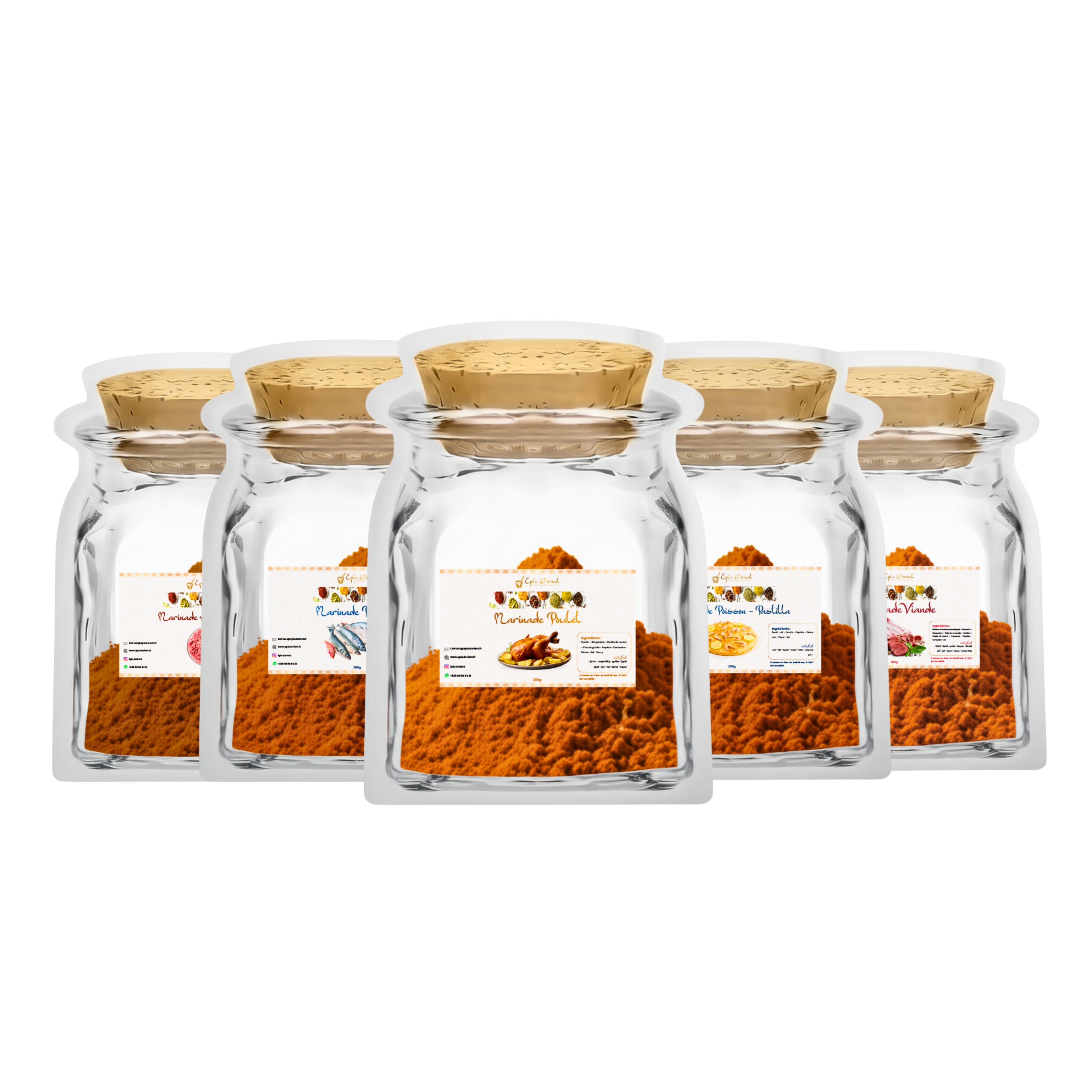 Pack de 5 Marinades 500g